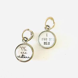 LAST ONE - Sisters Pick Up Sticks Reversible Charm